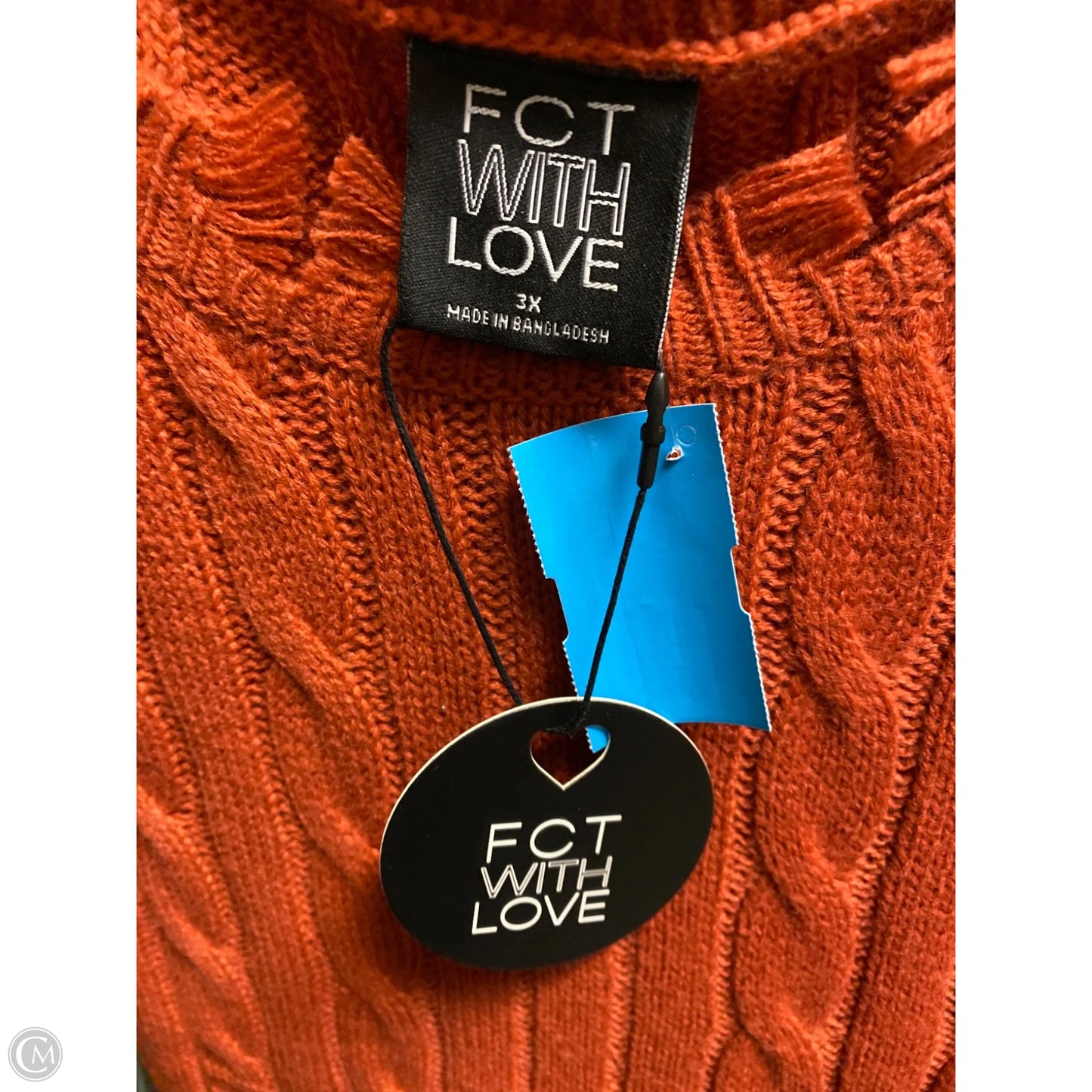 Dress Sweater By Clothes Mentor In Copper, Size: 3x