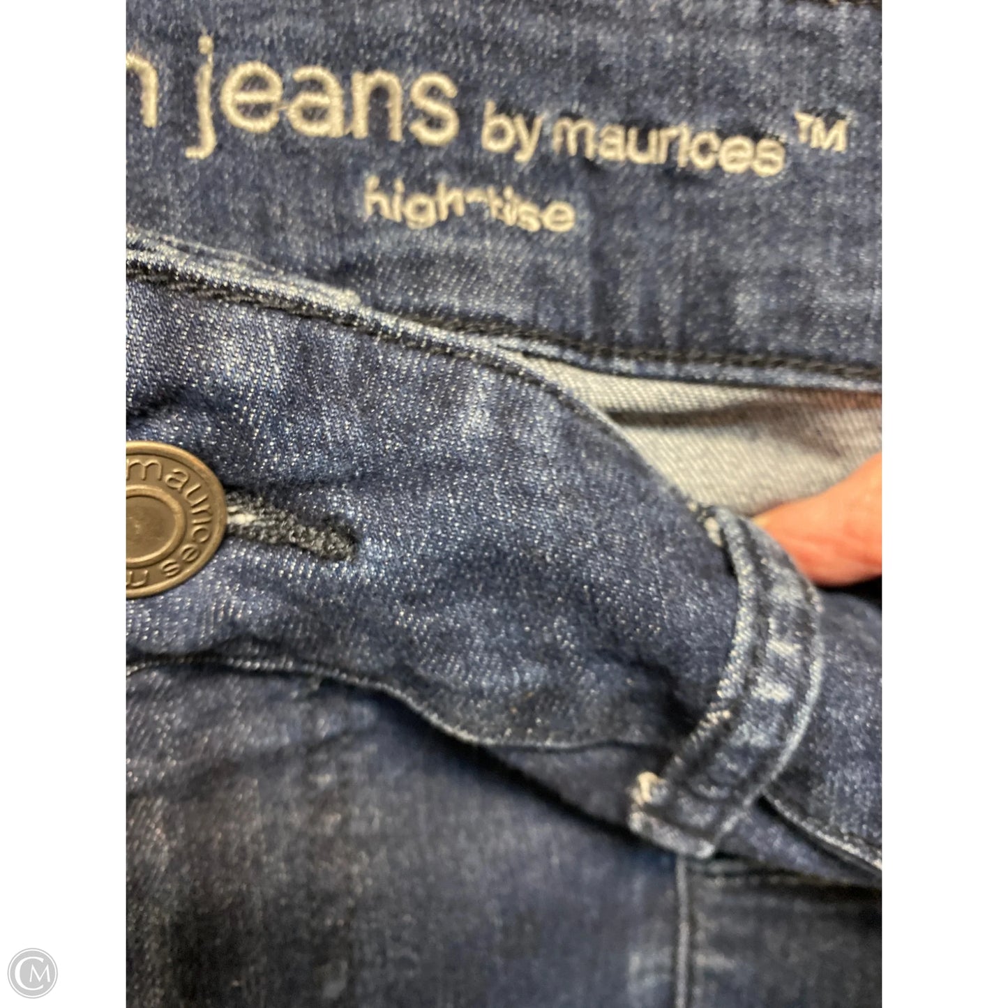 Jeans Wide Leg By Maurices In Blue Denim, Size: 16