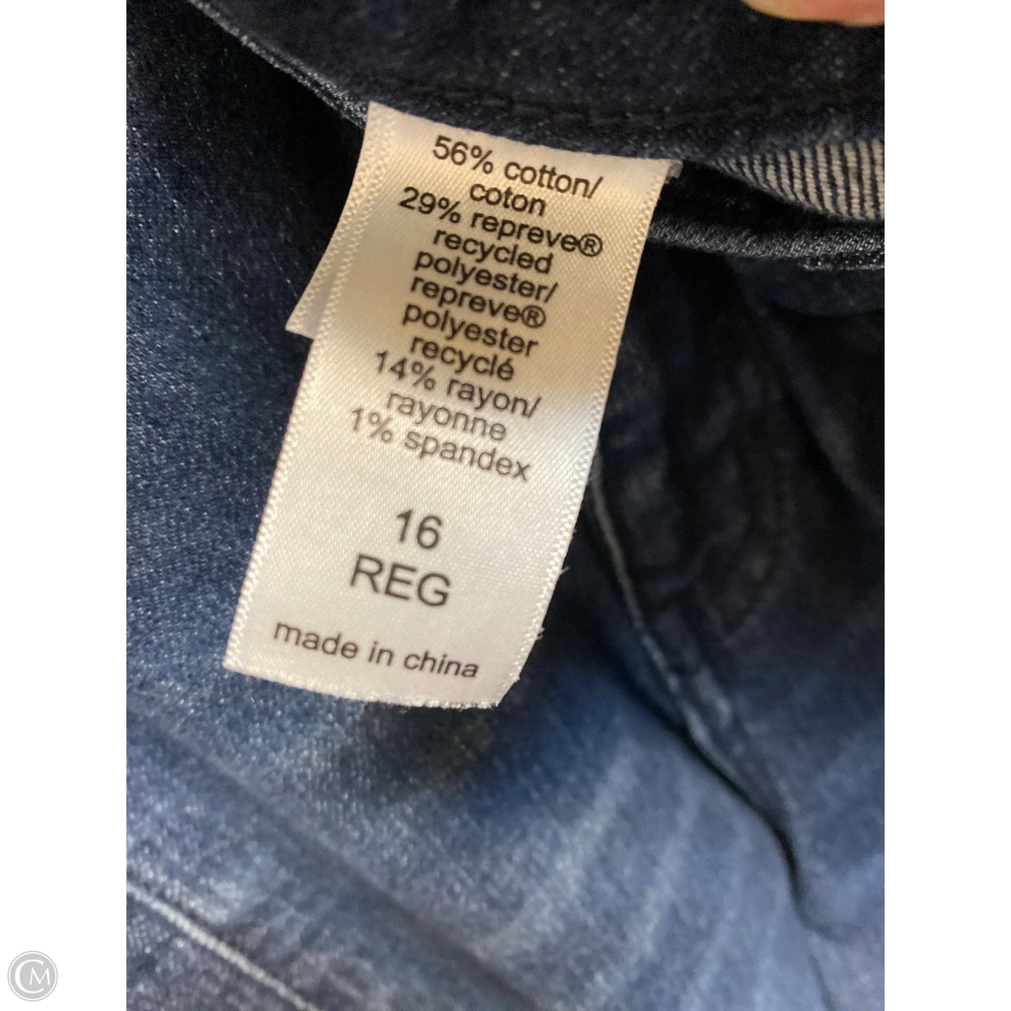 Jeans Wide Leg By Maurices In Blue Denim, Size: 16