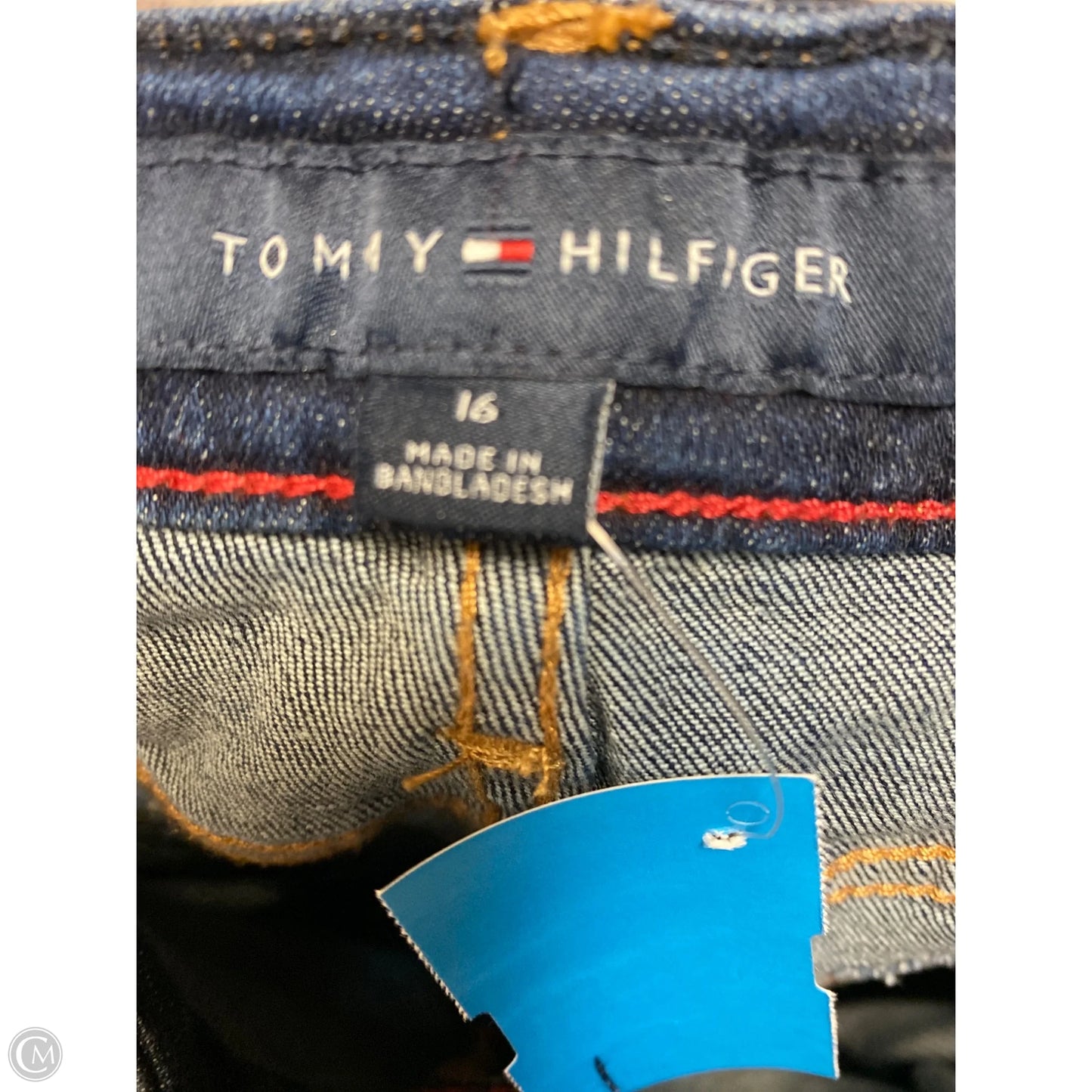 Jeans Straight By Tommy Hilfiger In Blue Denim, Size: 16