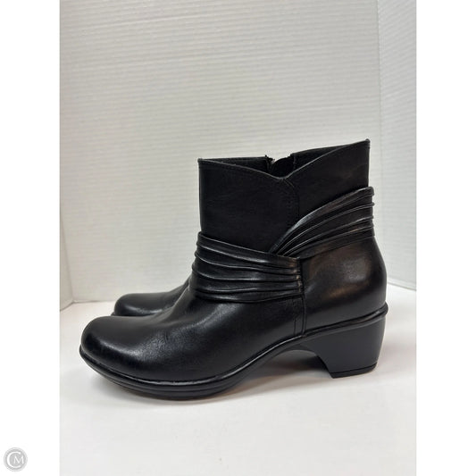Boots Ankle Heels By Clarks In Black, Size: 7.5