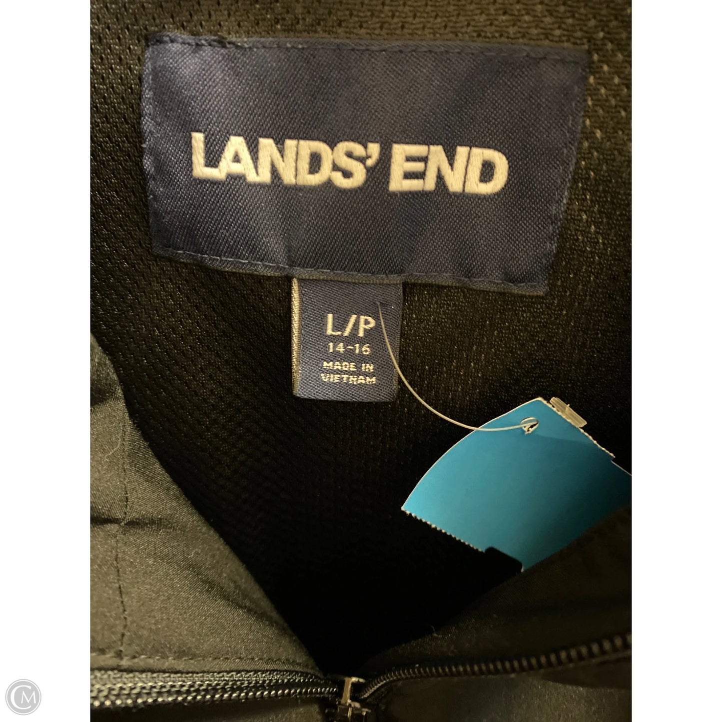 Coat Parka By Lands End In Black, Size: L