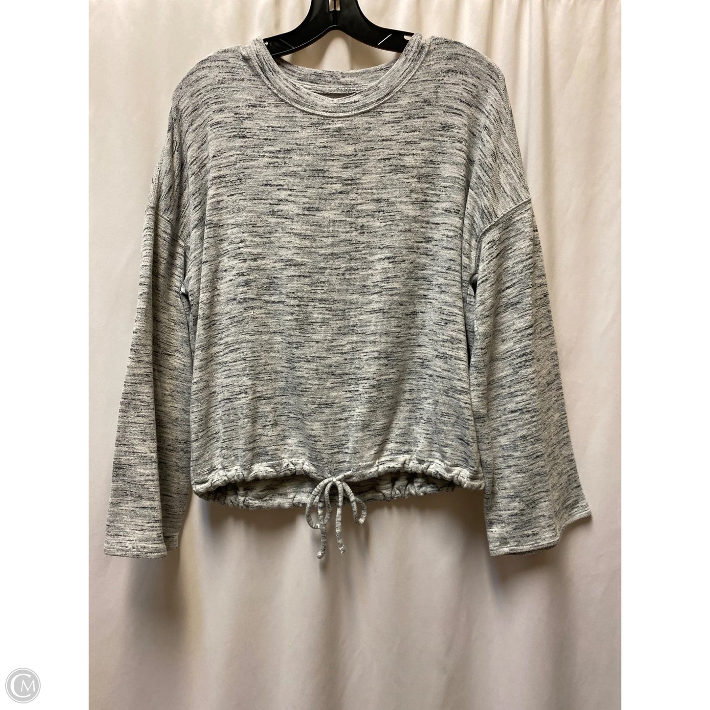 Top Long Sleeve By Aerie In Grey, Size: M