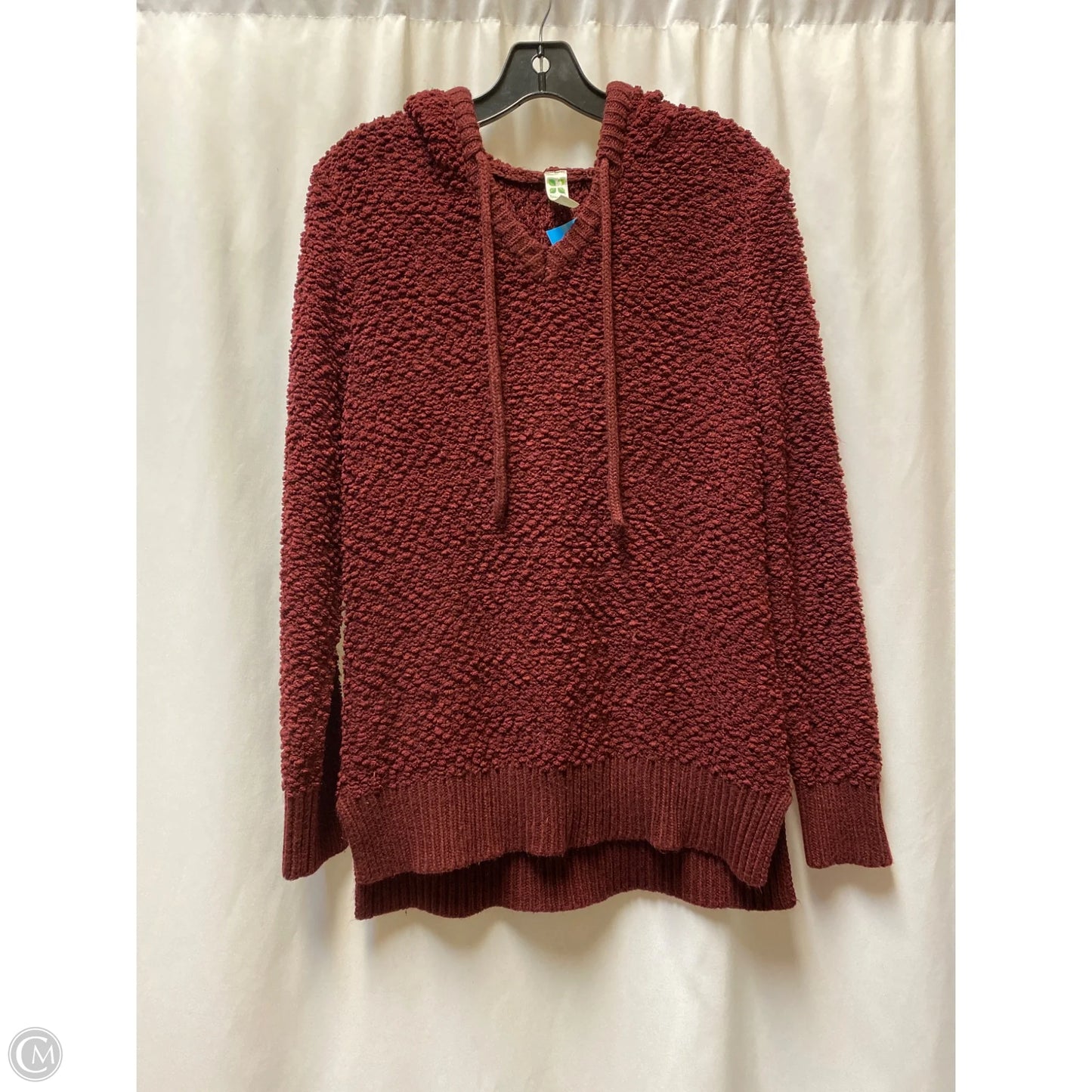 Sweater By Green Tea In Maroon, Size: M