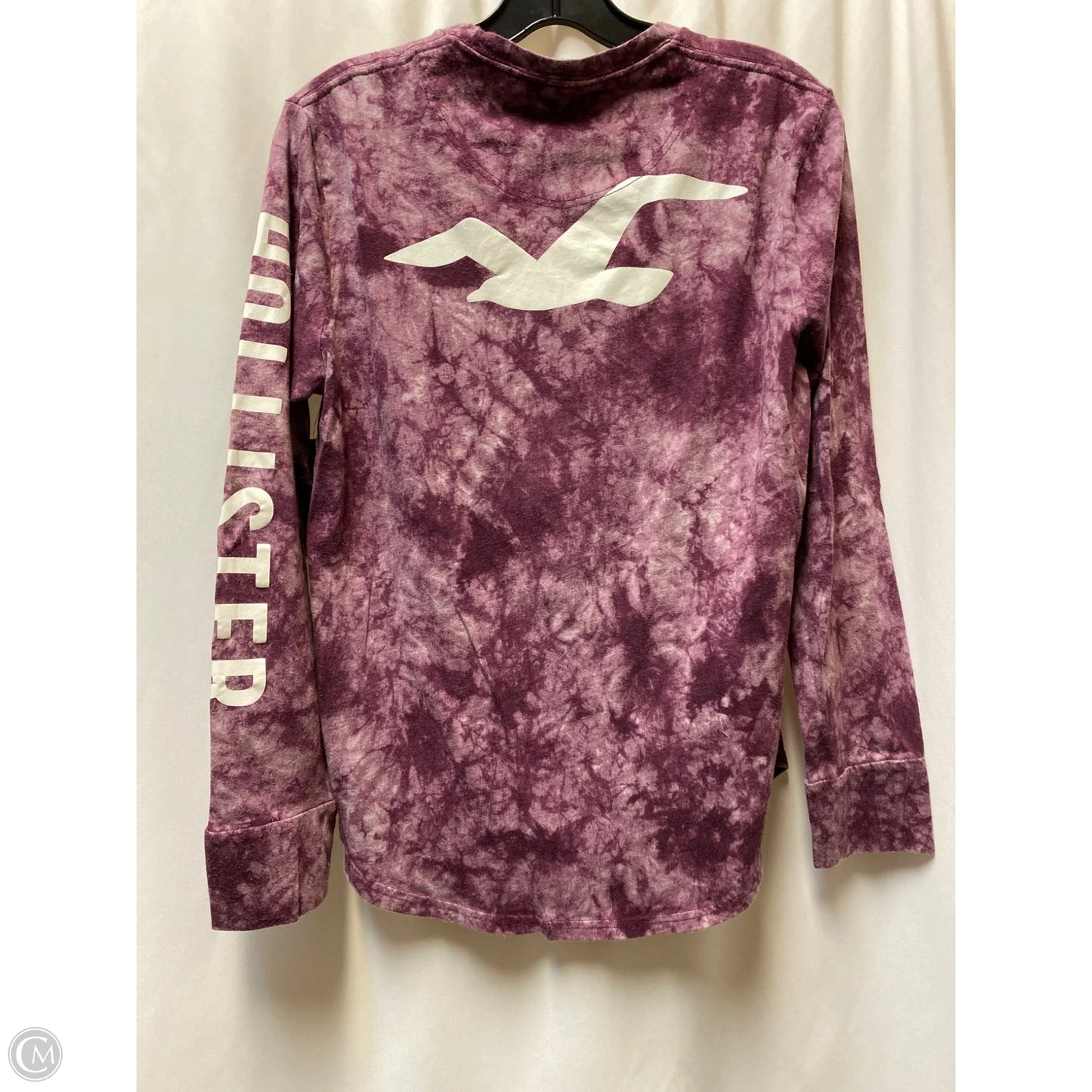 Top Long Sleeve By Hollister In Pink, Size: S