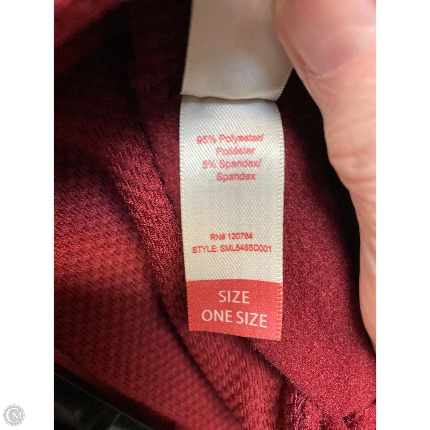 Pants Leggings By Yelete In Maroon, Size: Osfm