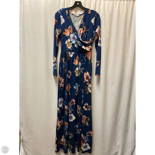 Dress Casual Maxi By Reborn J In Blue, Size: M