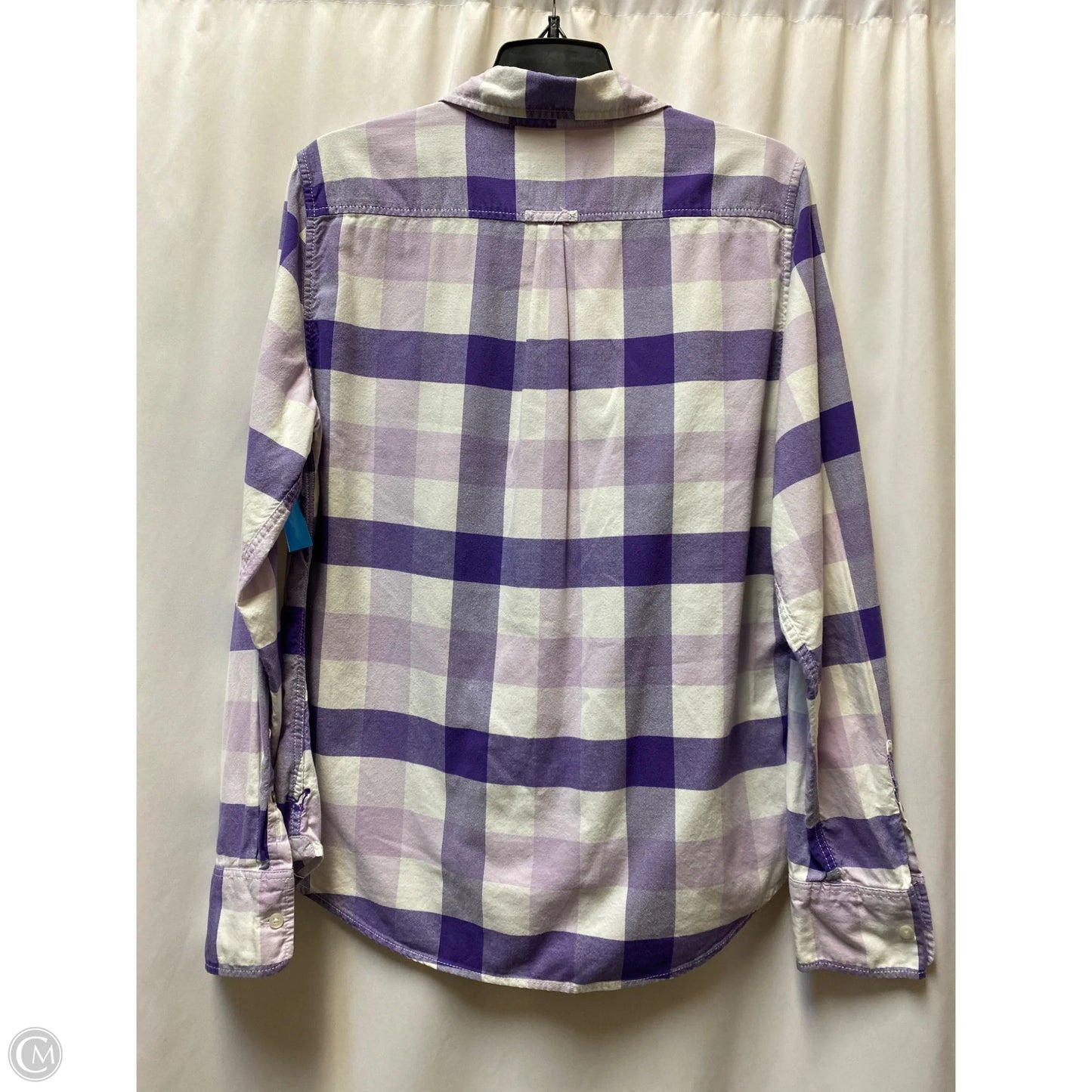Top Long Sleeve By American Eagle In Purple, Size: L