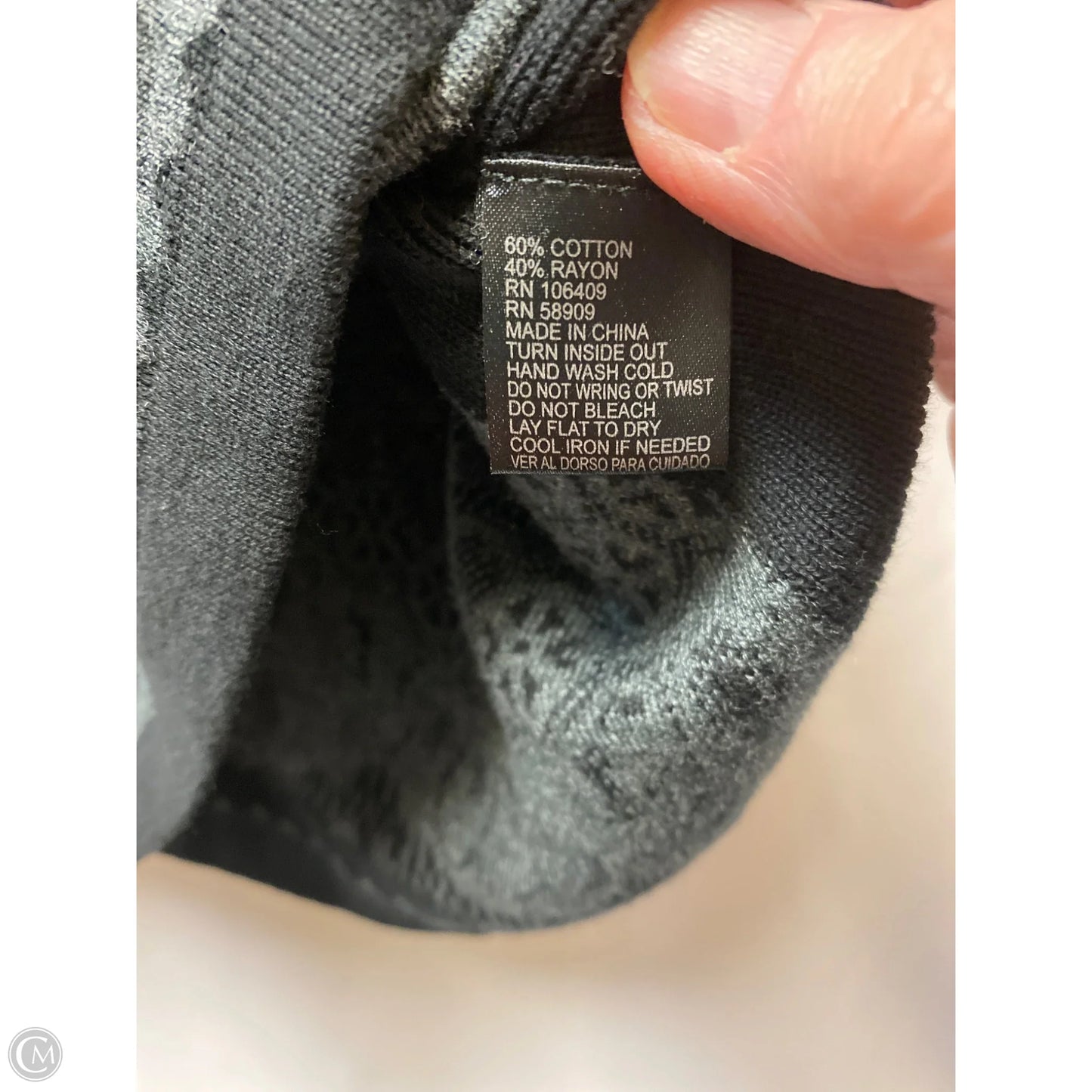 Sweater By Antonio Melani In Black & White, Size: L