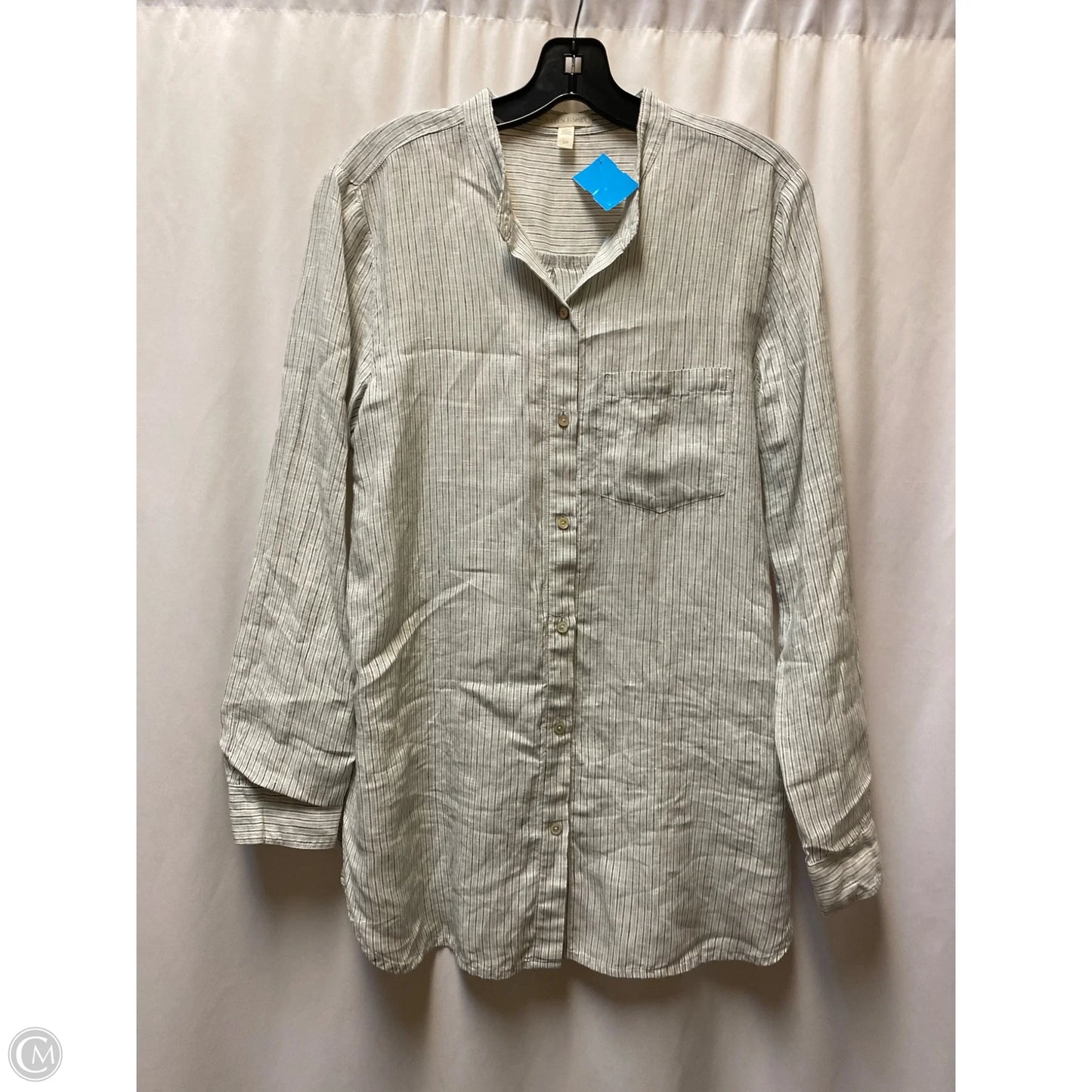 Top Long Sleeve By Eileen Fisher In Grey, Size: Sp