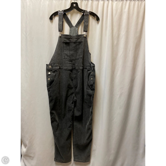 Overalls By Clothes Mentor In Black Denim, Size: 2x