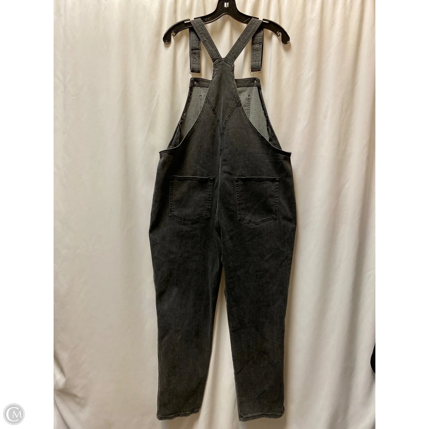 Overalls By Clothes Mentor In Black Denim, Size: 2x