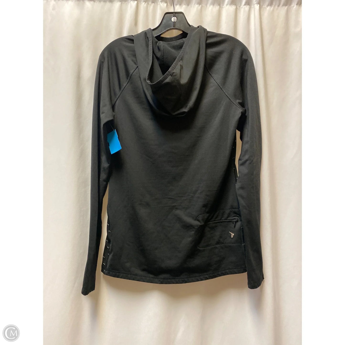 Athletic Top Long Sleeve Hoodie By Old Navy In Black, Size: M