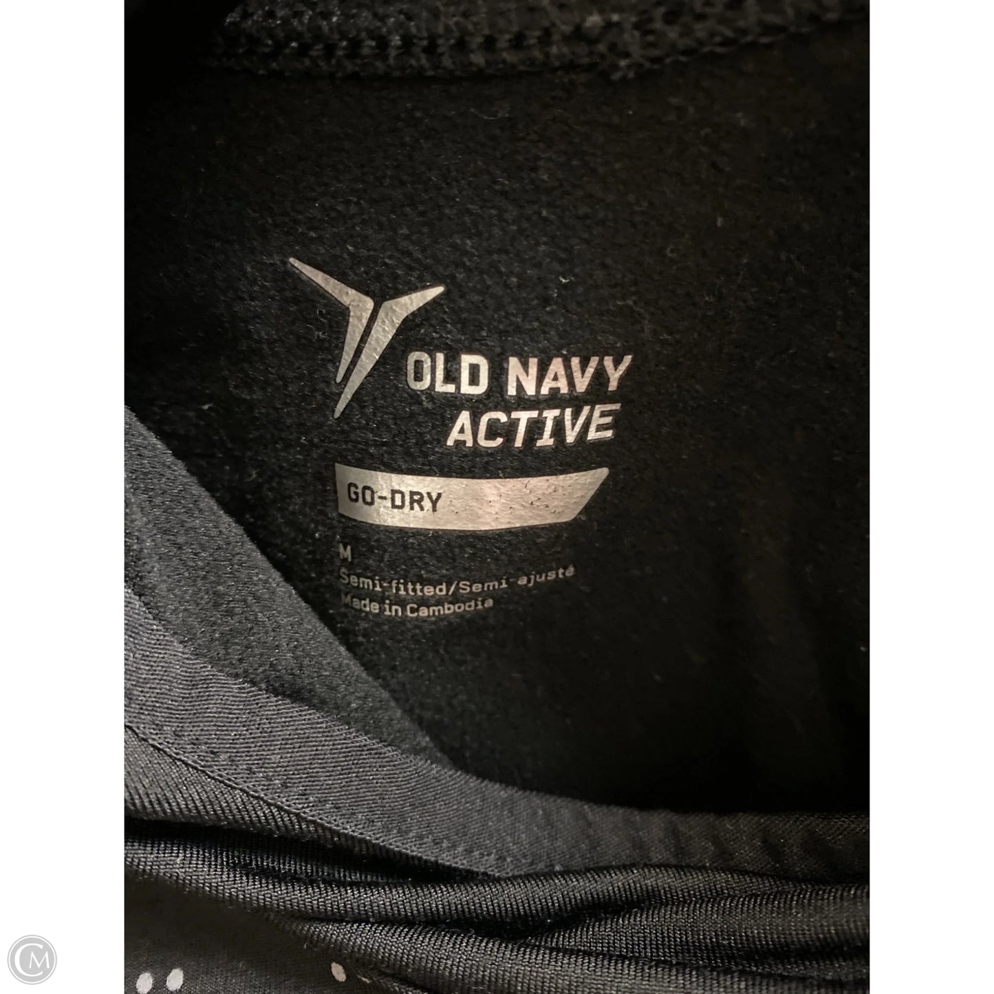 Athletic Top Long Sleeve Hoodie By Old Navy In Black, Size: M