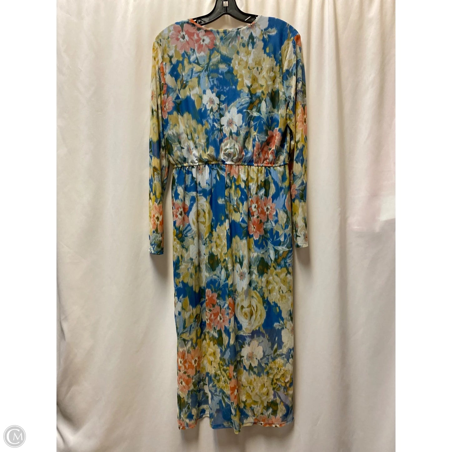 Dress Casual Midi By En Focus In Blue, Size: L