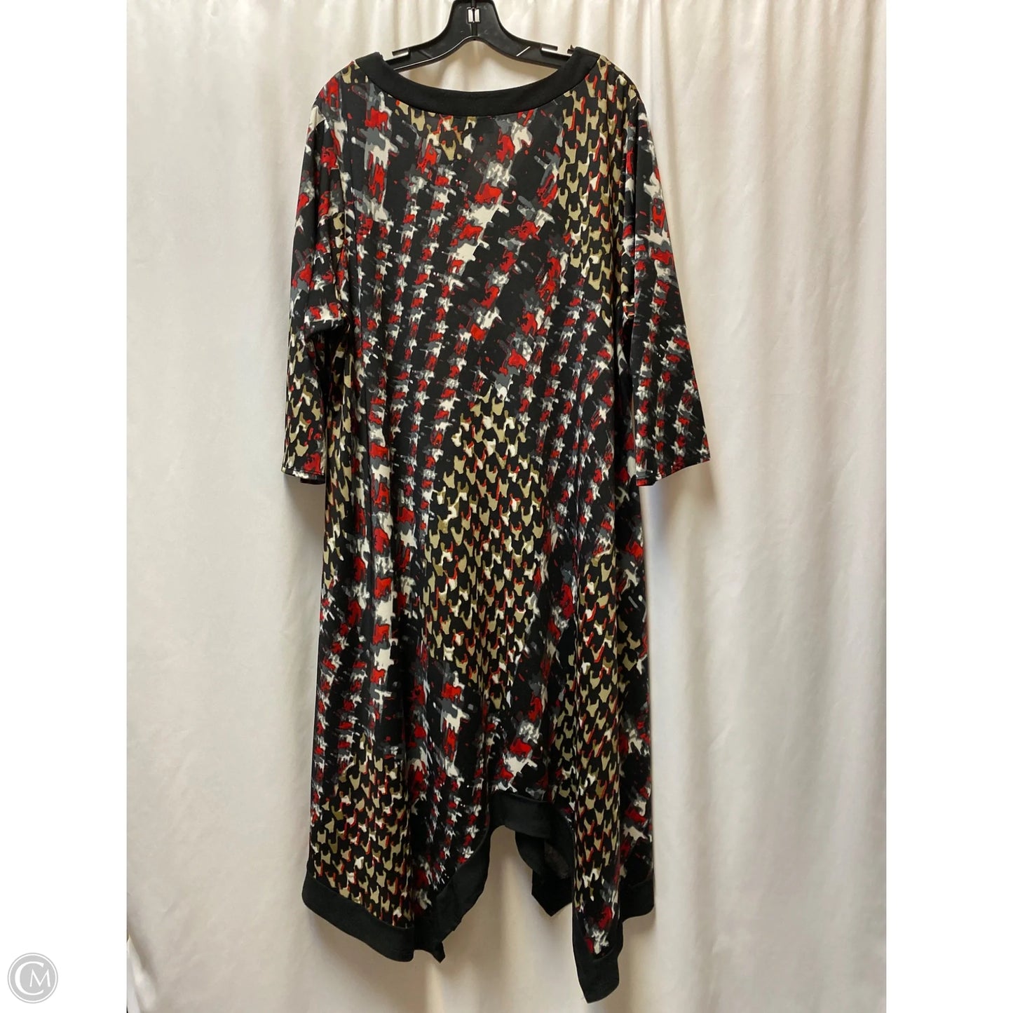 Dress Casual Maxi By Avenue In Black & Red, Size: 4x
