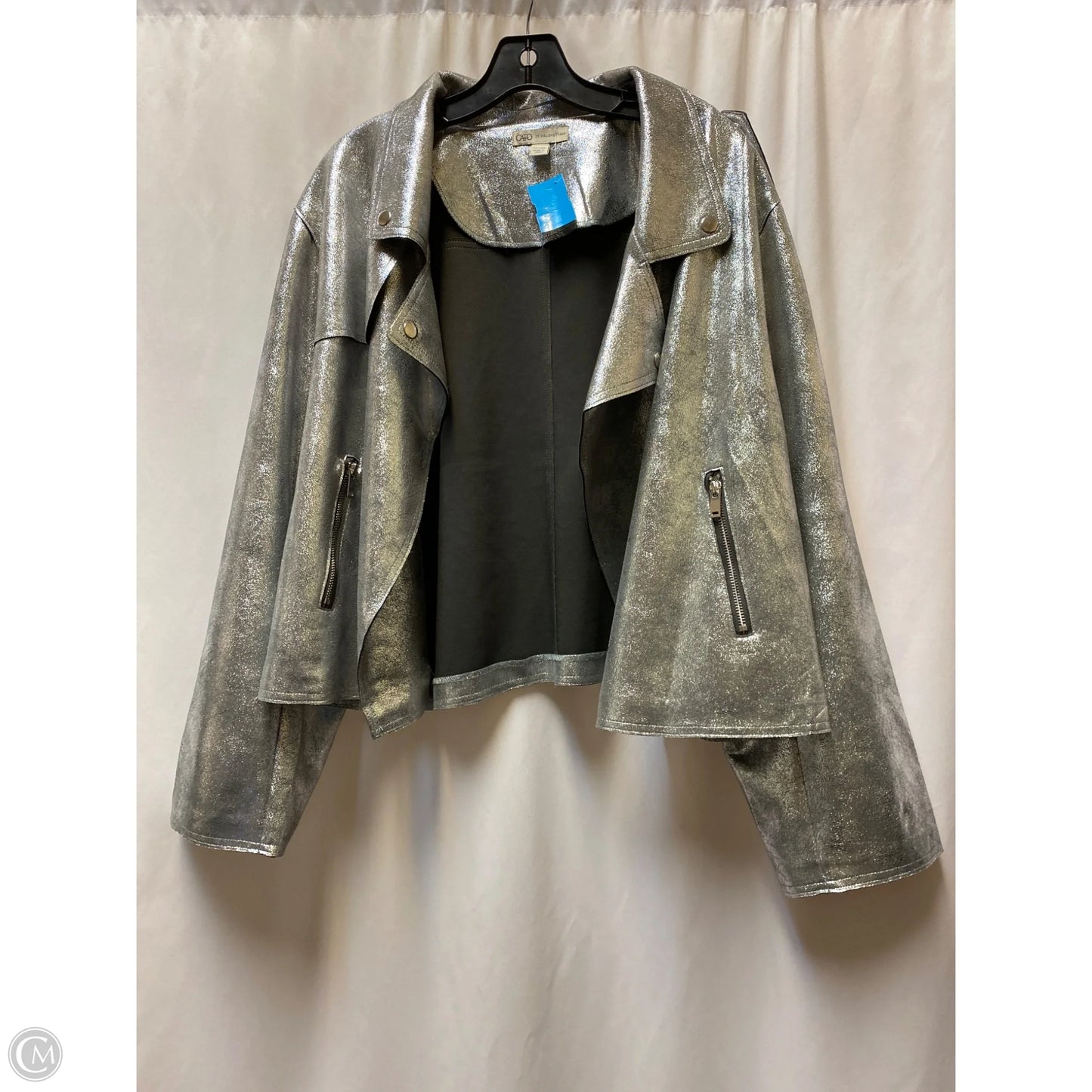 Jacket Other By Cato In Silver, Size: 3x