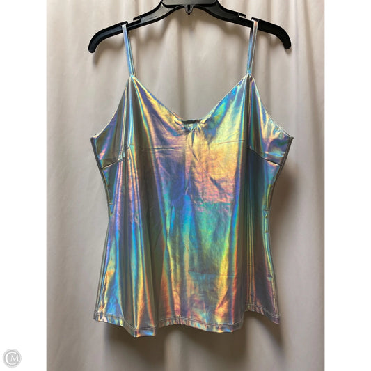 Tank Top By Allegra K In Silver, Size: L