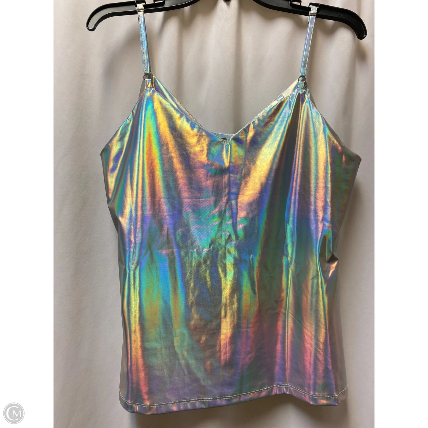 Tank Top By Allegra K In Silver, Size: L