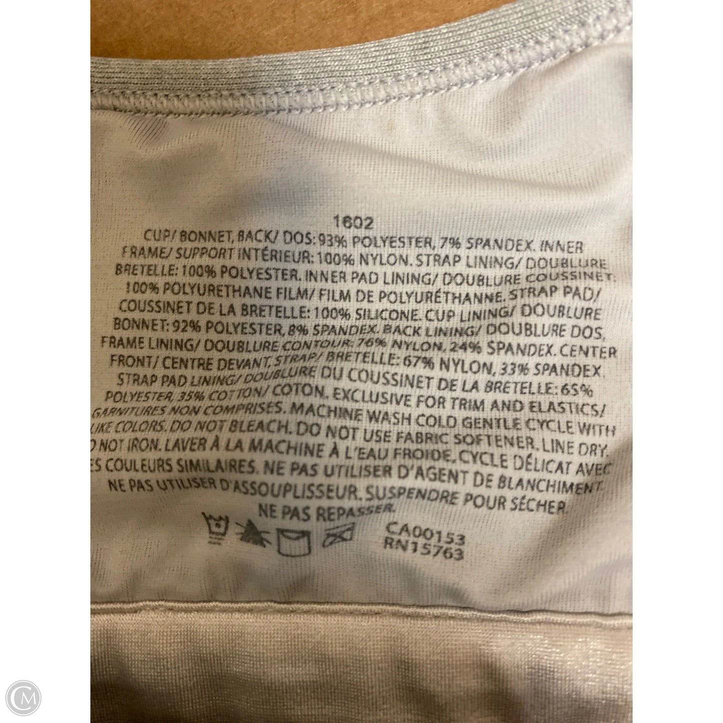 Athletic Bra By Champion In Grey