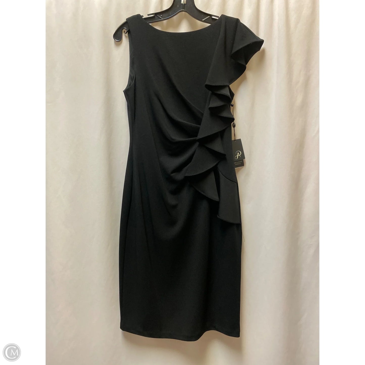 Dress Casual Midi By Adrianna Papell In Black, Size: S