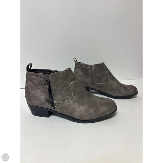 Boots Ankle Heels By Arizona In Grey, Size: 7