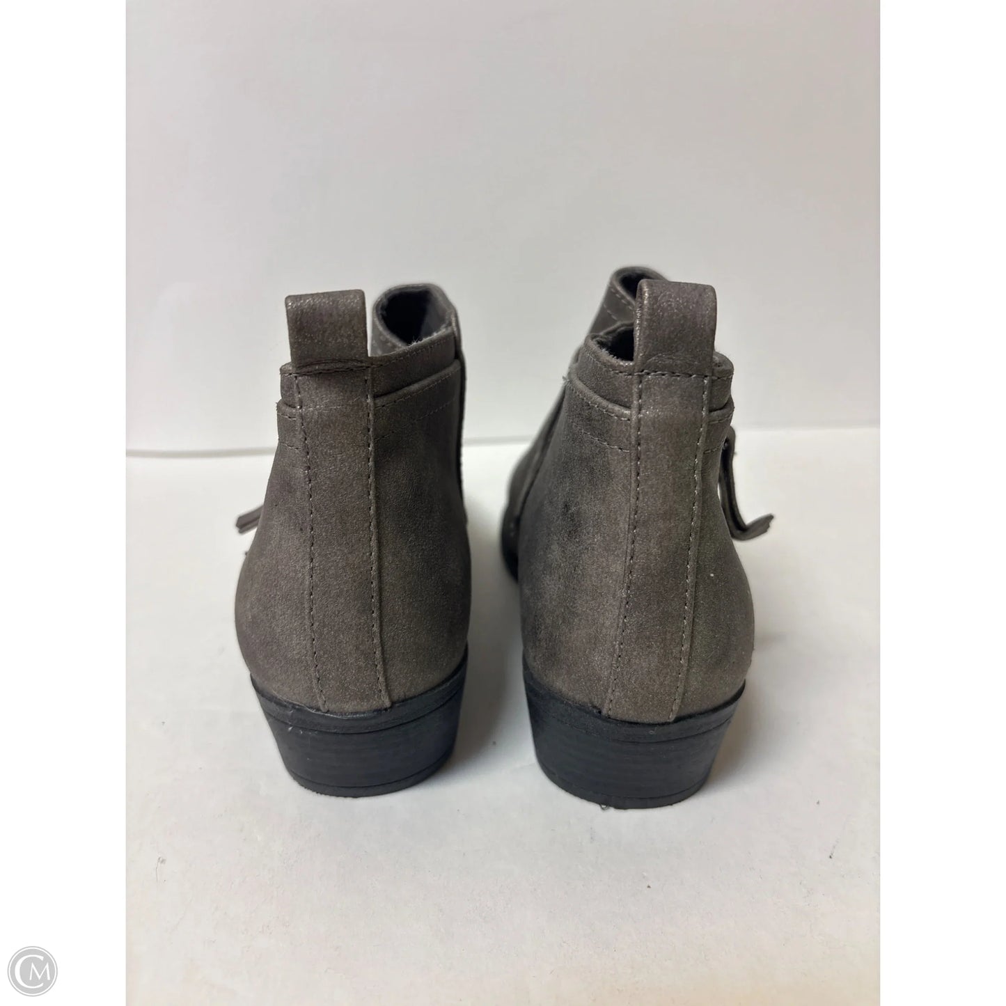 Boots Ankle Heels By Arizona In Grey, Size: 7