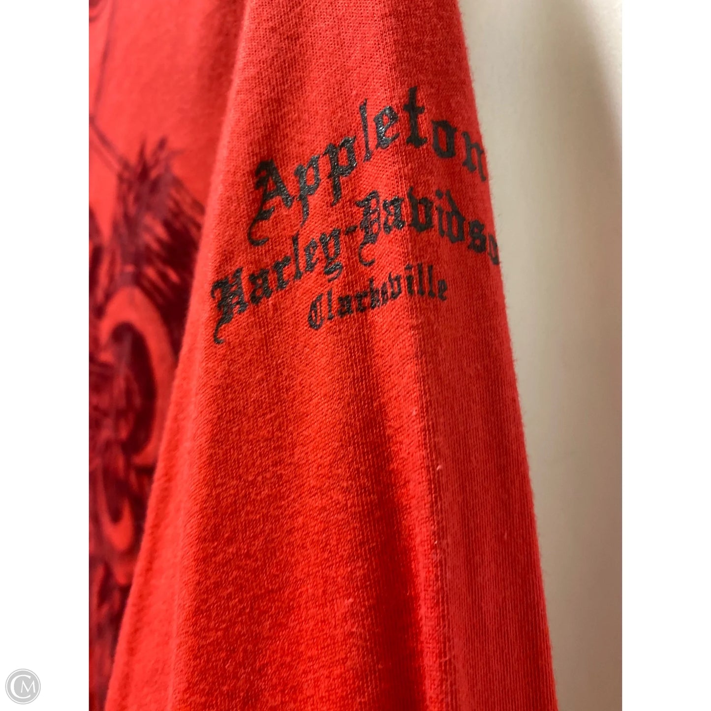 Top Long Sleeve By Harley Davidson In Red, Size: L