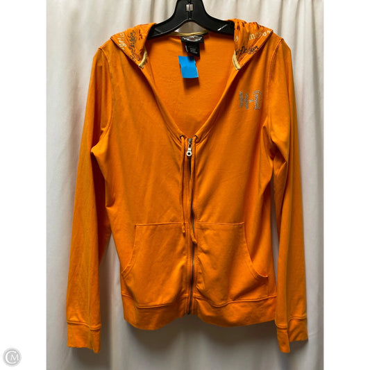 Top Long Sleeve By Harley Davidson In Orange, Size: M