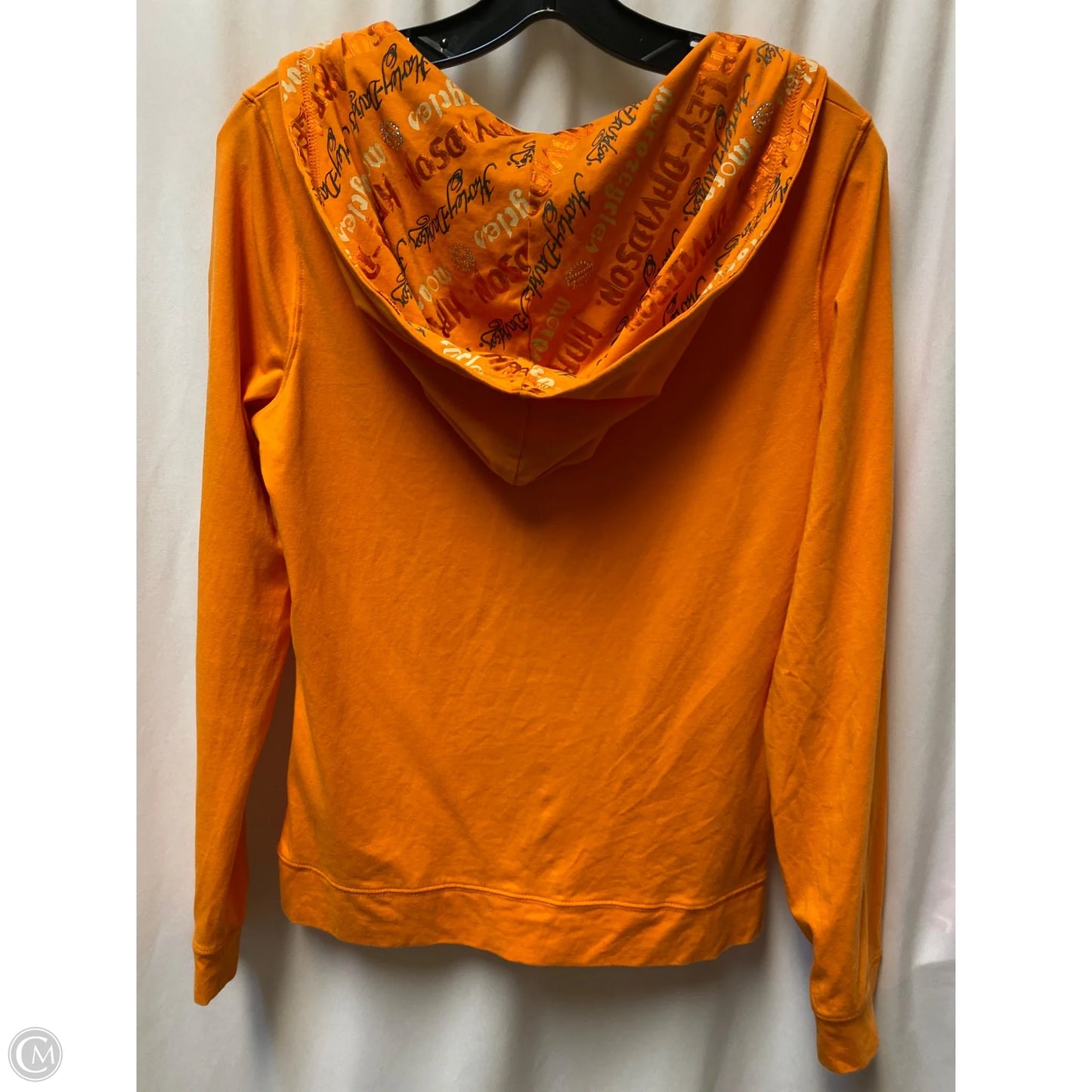 Top Long Sleeve By Harley Davidson In Orange, Size: M