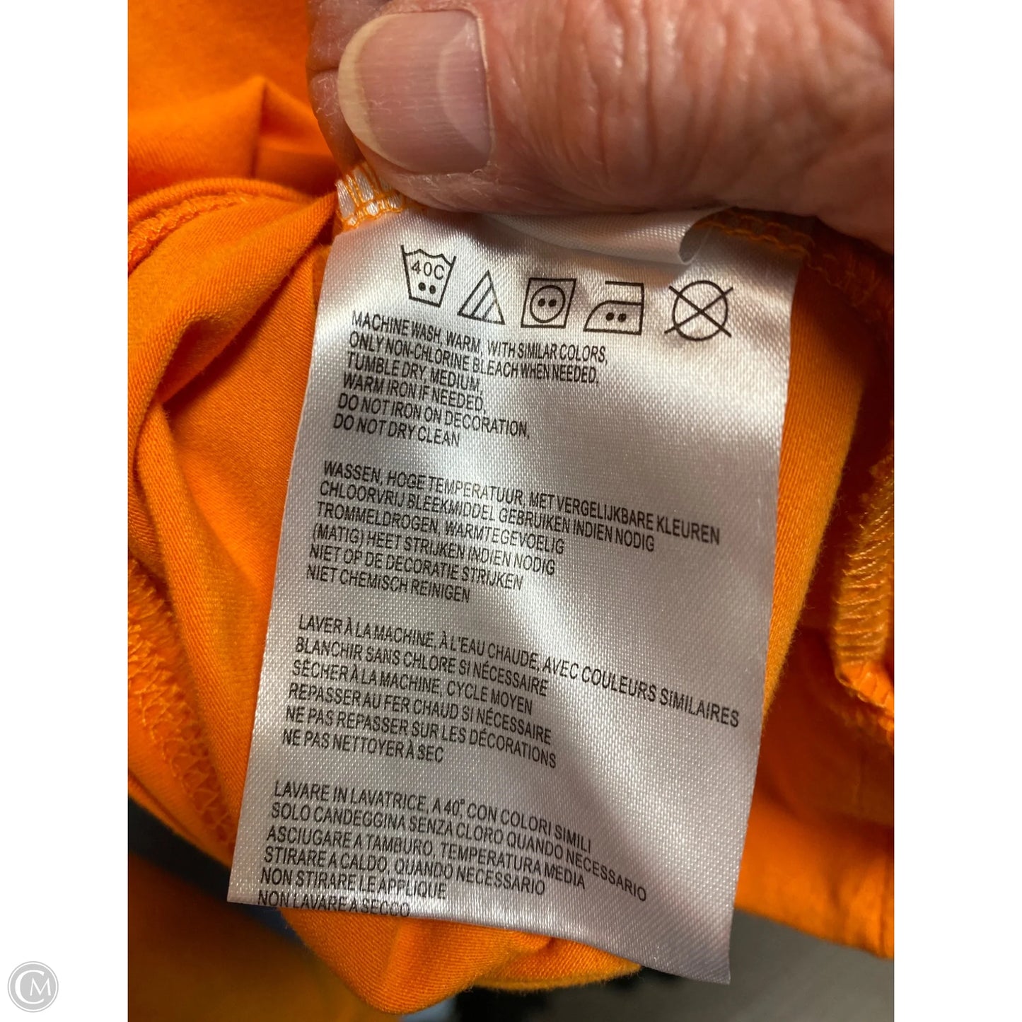 Top Long Sleeve By Harley Davidson In Orange, Size: M