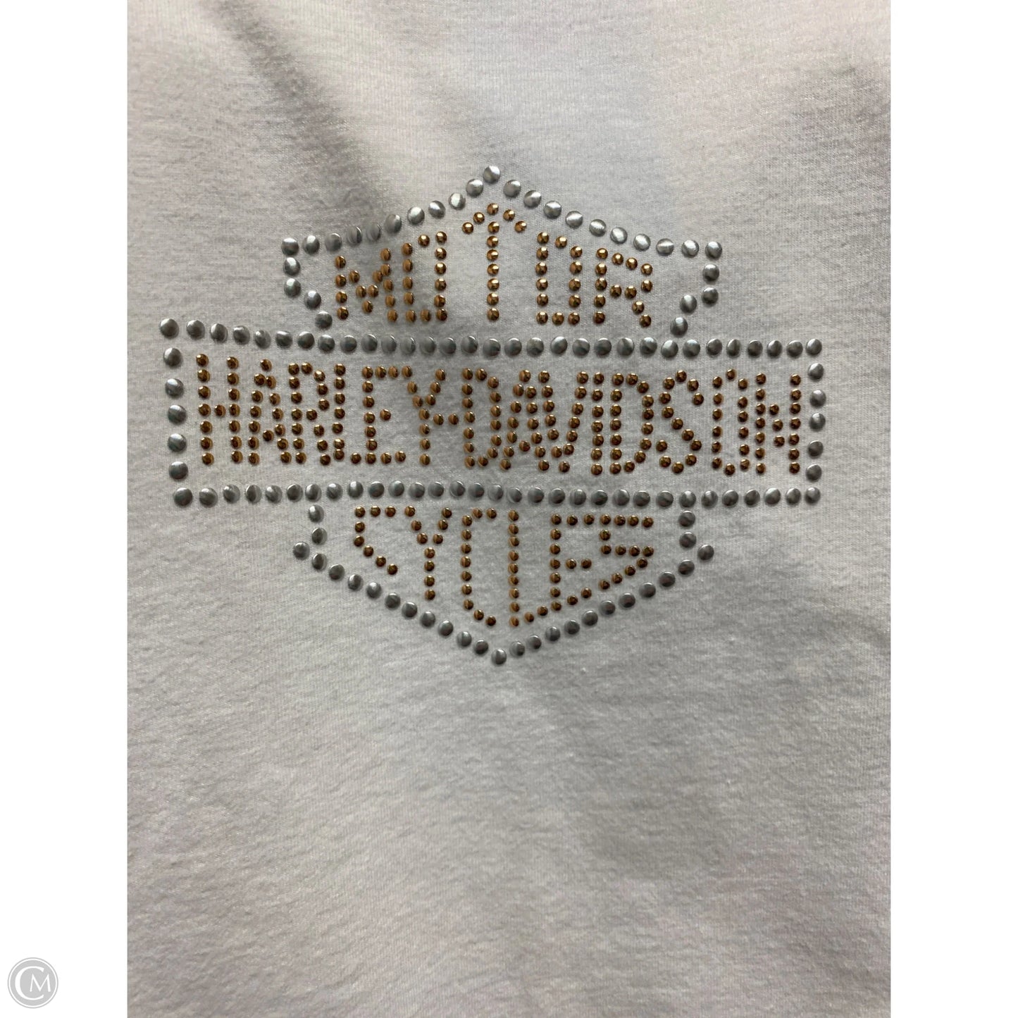 Top Long Sleeve By Harley Davidson In White, Size: M