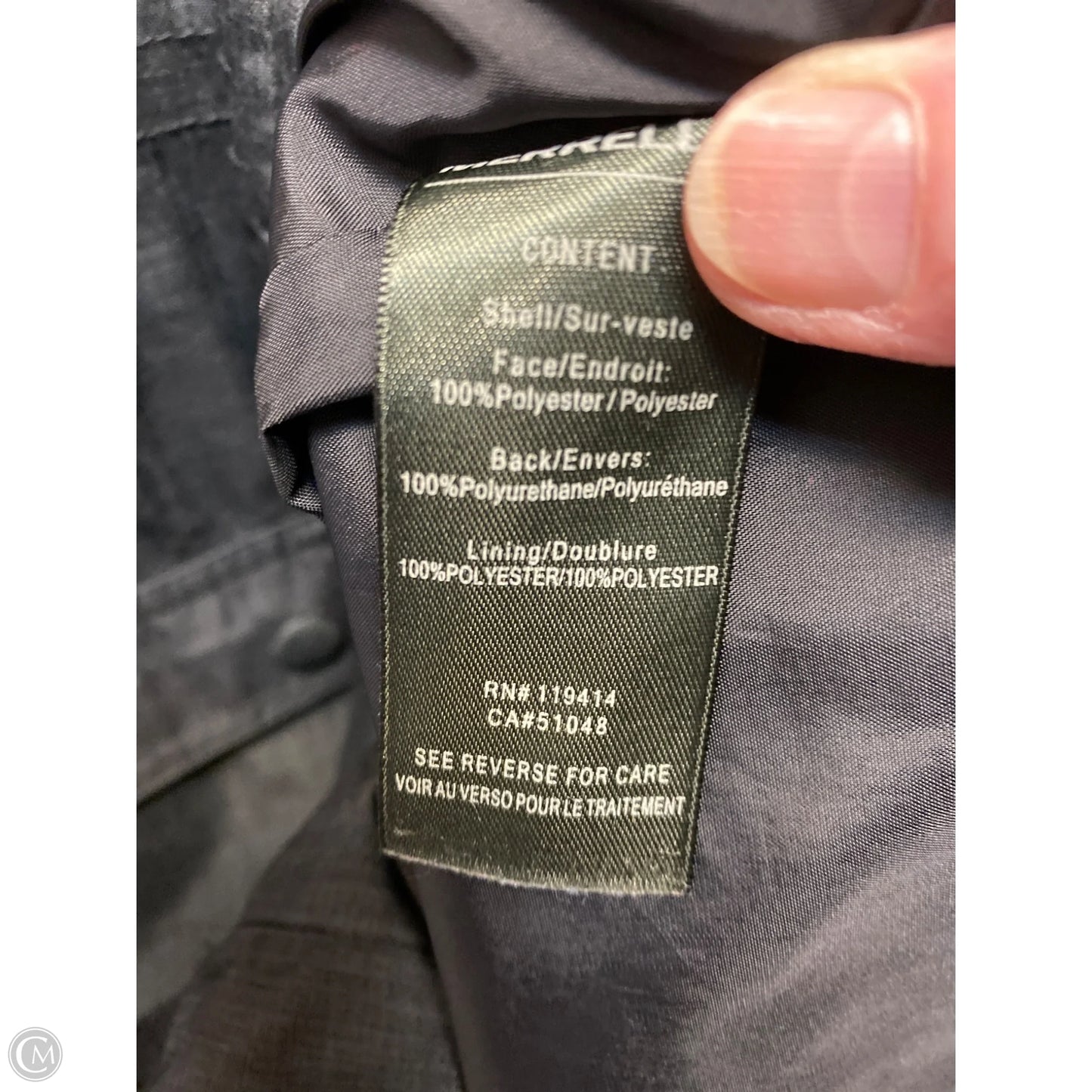 Coat Parka By Merrell In Black, Size: S