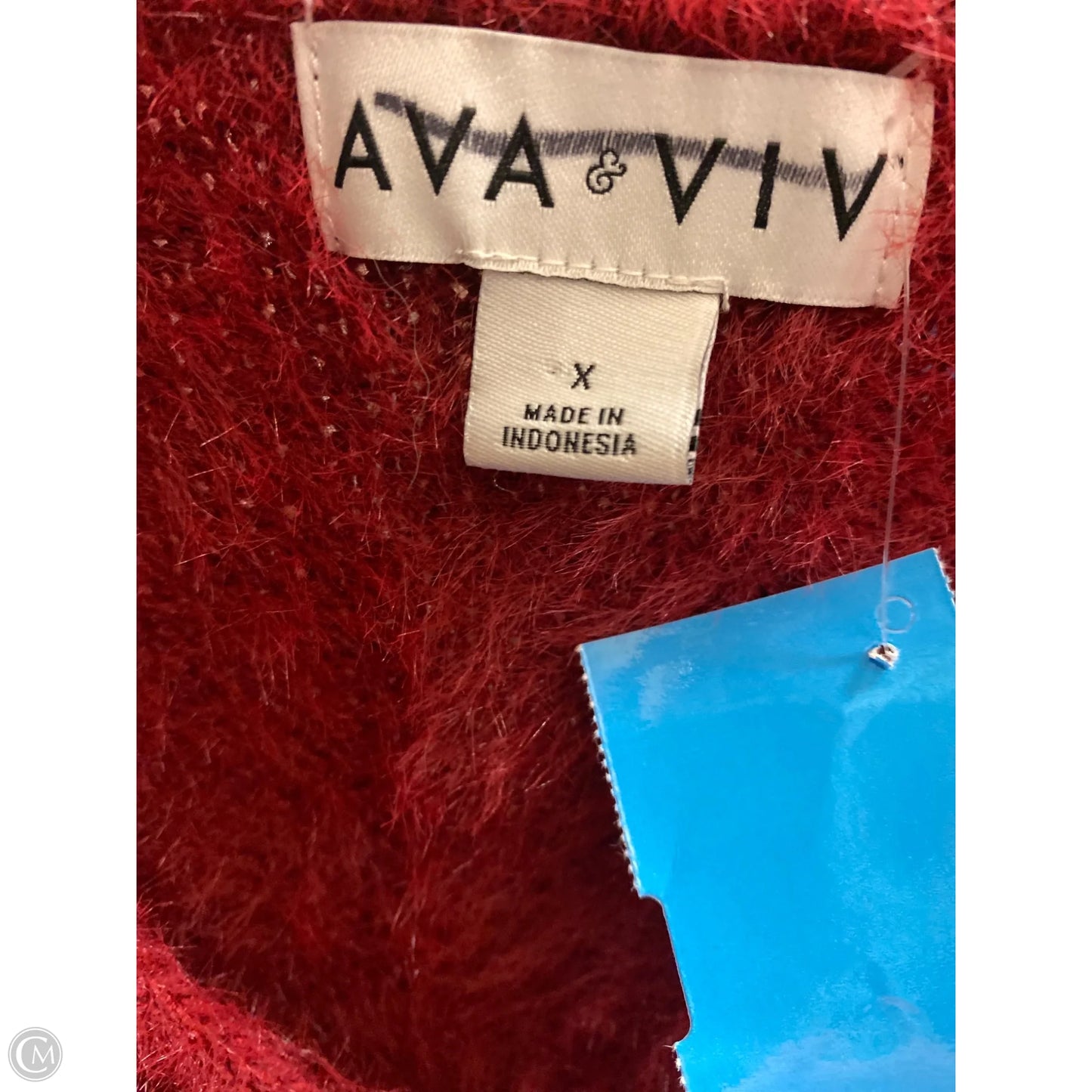 Sweater By Ava & Viv In Red, Size: L