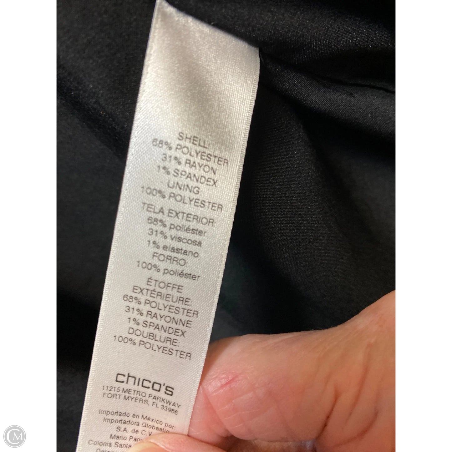 Coat Other By Chicos In Black, Size: S