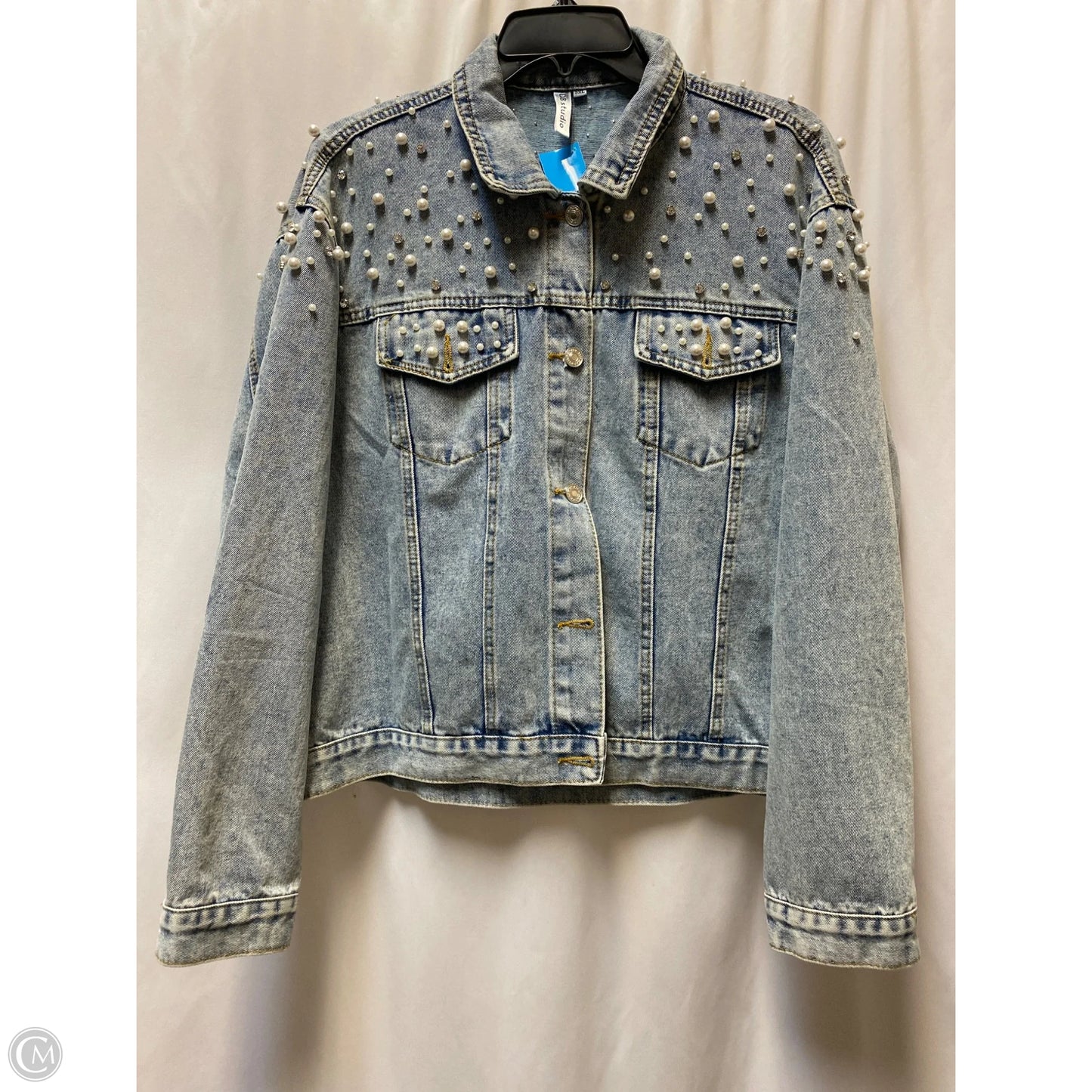 Jacket Denim By Clothes Mentor In Blue Denim, Size: 3x