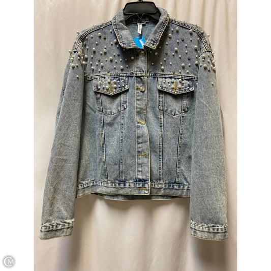 Jacket Denim By Clothes Mentor In Blue Denim, Size: 3x