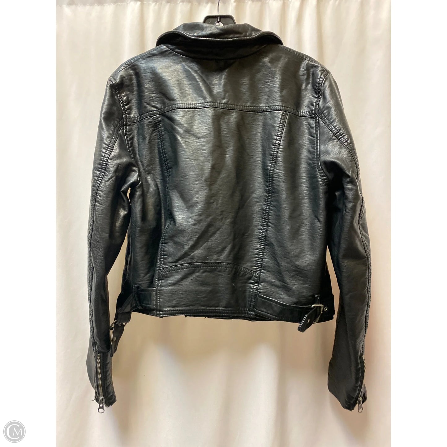 Jacket Moto By Free People In Black, Size: L