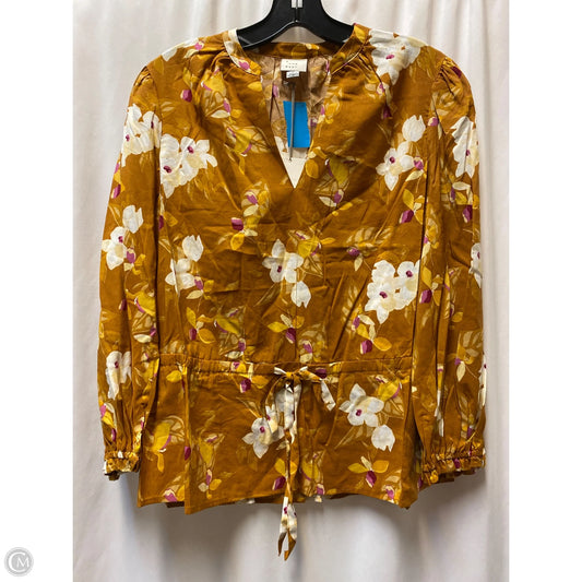Top Long Sleeve By A New Day In Brown, Size: M