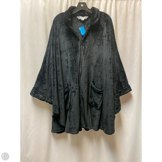 Jacket Faux Fur & Sherpa By Clothes Mentor In Black, Size: Osfm