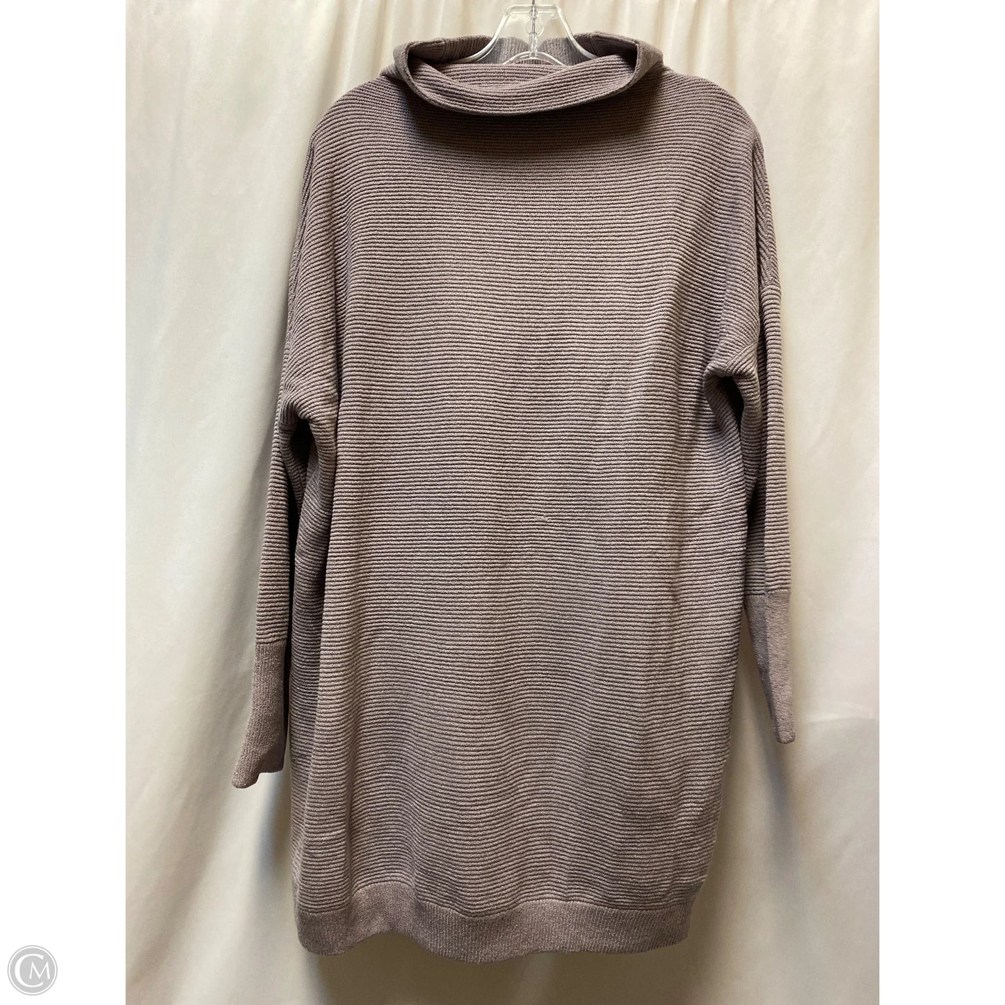 Sweater Dress Midi By Clothes Mentor In Purple, Size: L