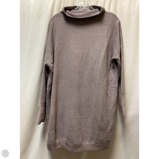 Sweater Dress Midi By Clothes Mentor In Purple, Size: L