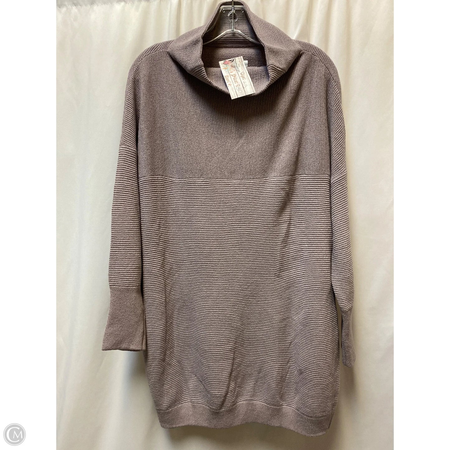 Sweater Dress Midi By Clothes Mentor In Purple, Size: L