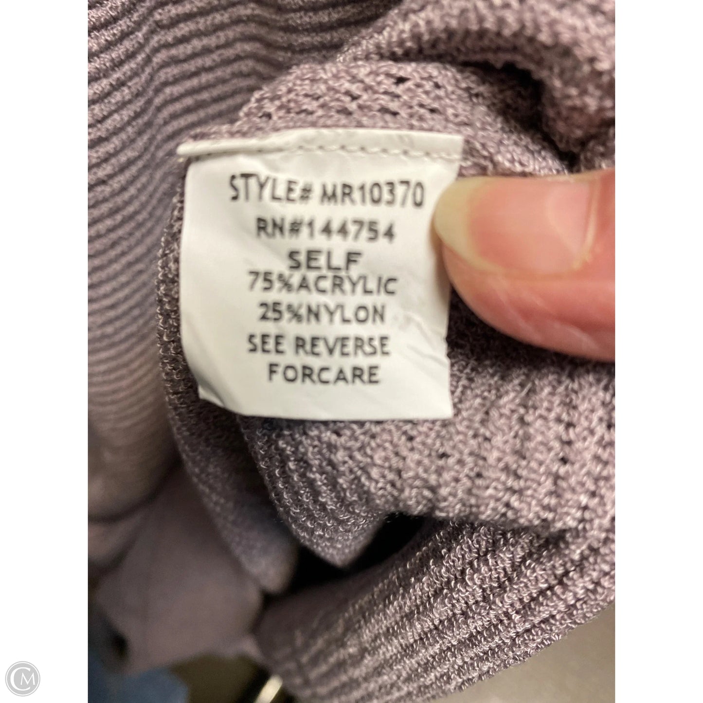 Sweater Dress Midi By Clothes Mentor In Purple, Size: L