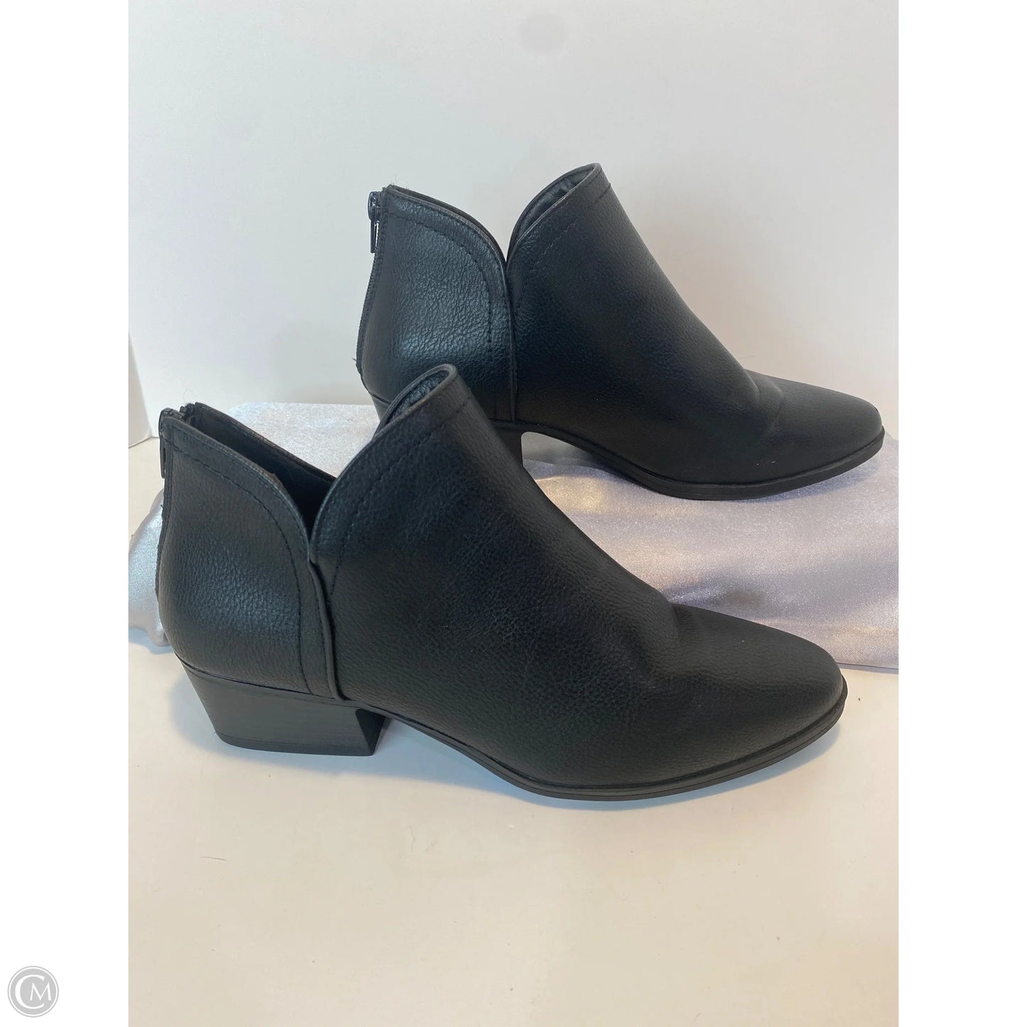 Boots Ankle Heels By Maurices In Black, Size: 8.5