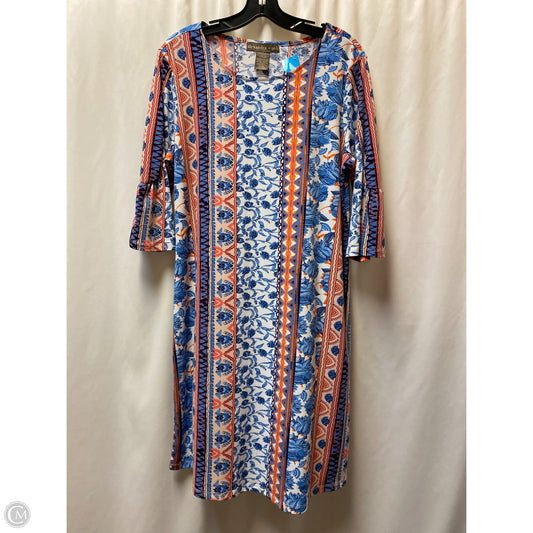 Dress Casual Midi By Clothes Mentor In Blue, Size: L