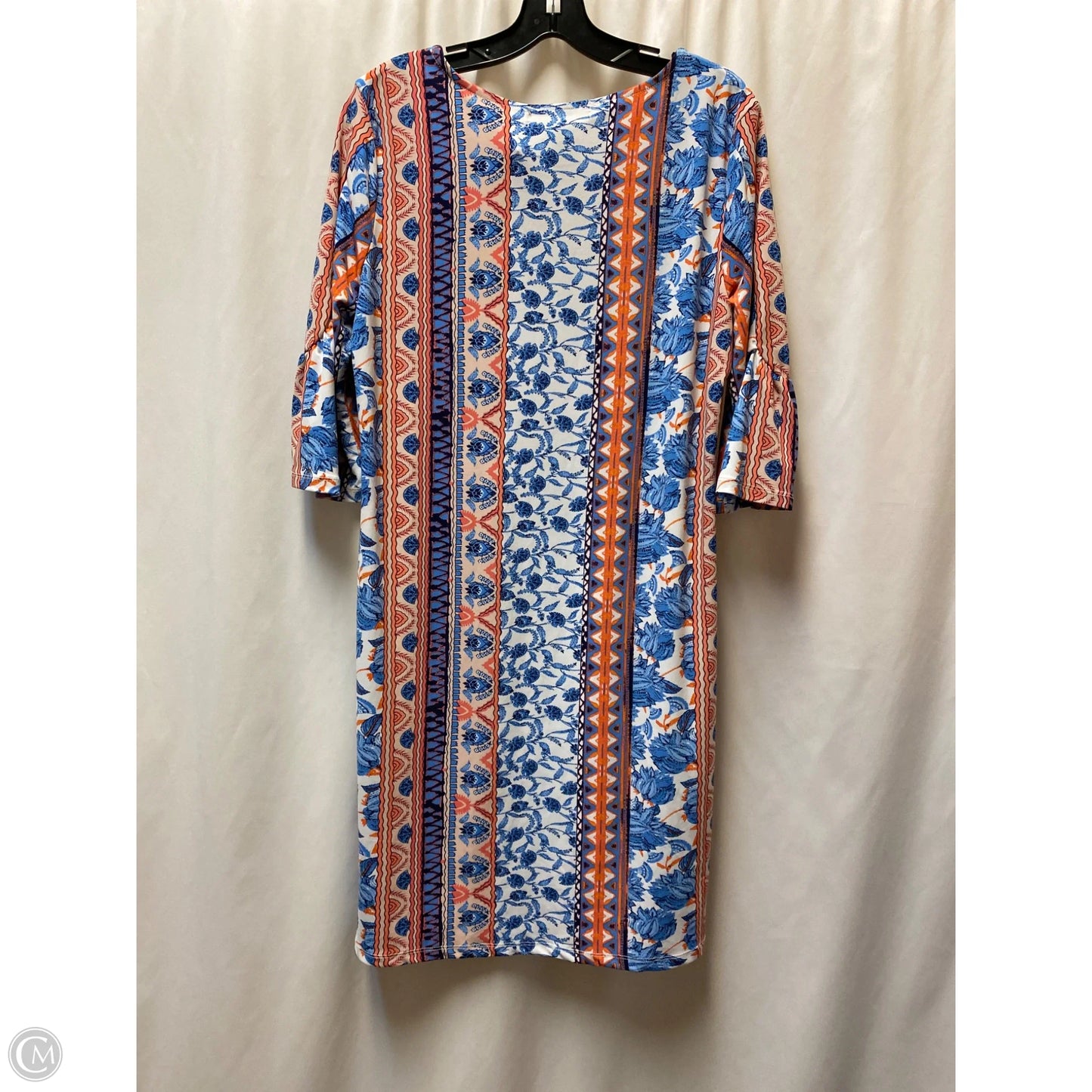 Dress Casual Midi By Clothes Mentor In Blue, Size: L