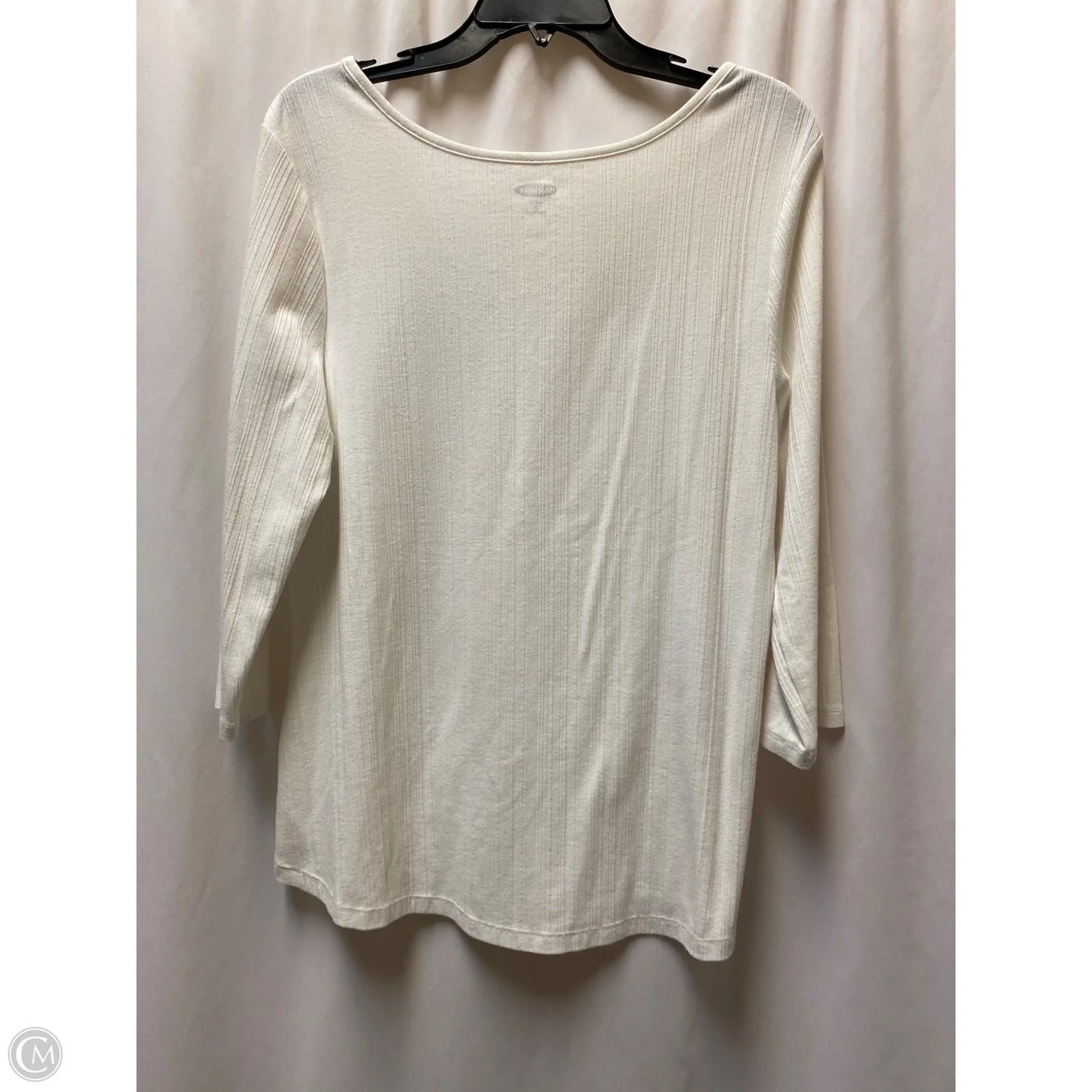 Top Long Sleeve By Old Navy In White, Size: Xl