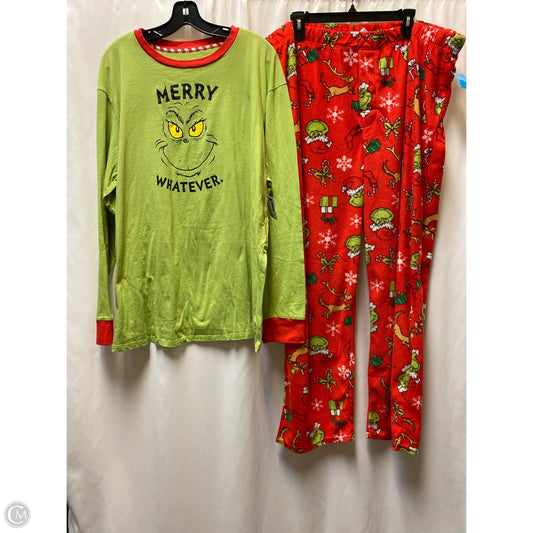 Pajamas 2pc By Clothes Mentor In Green, Size: 3x