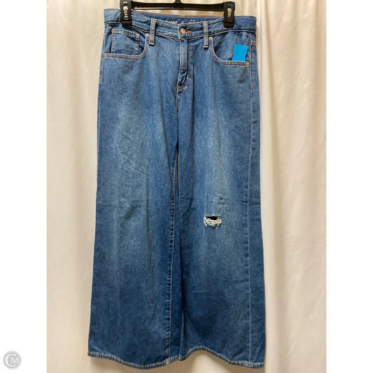 Jeans Straight By Old Navy In Blue Denim, Size: 14